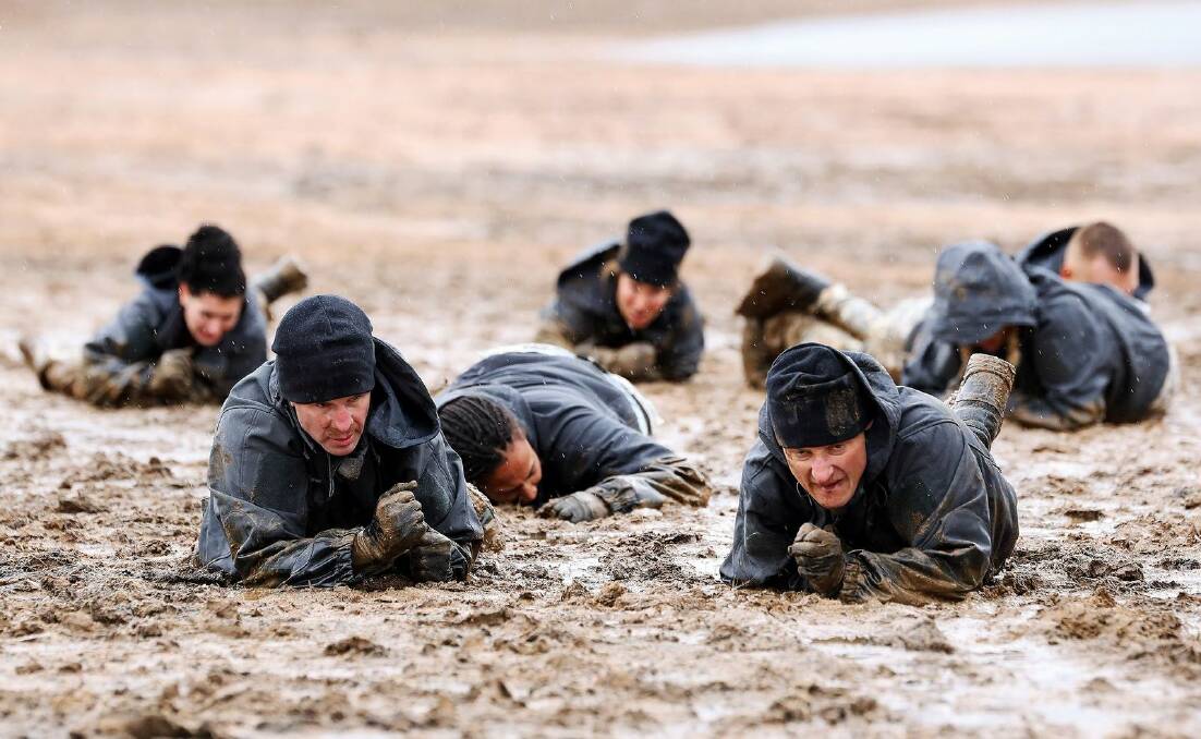 Celebrity "recruits" in the hit series "SAS Australia" being put through their paces. Picture: Supplied