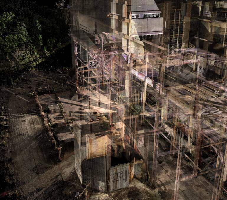 Digital recording of a section of the former power station's interior. Picture: Courtesy, Professor Michael Chapman