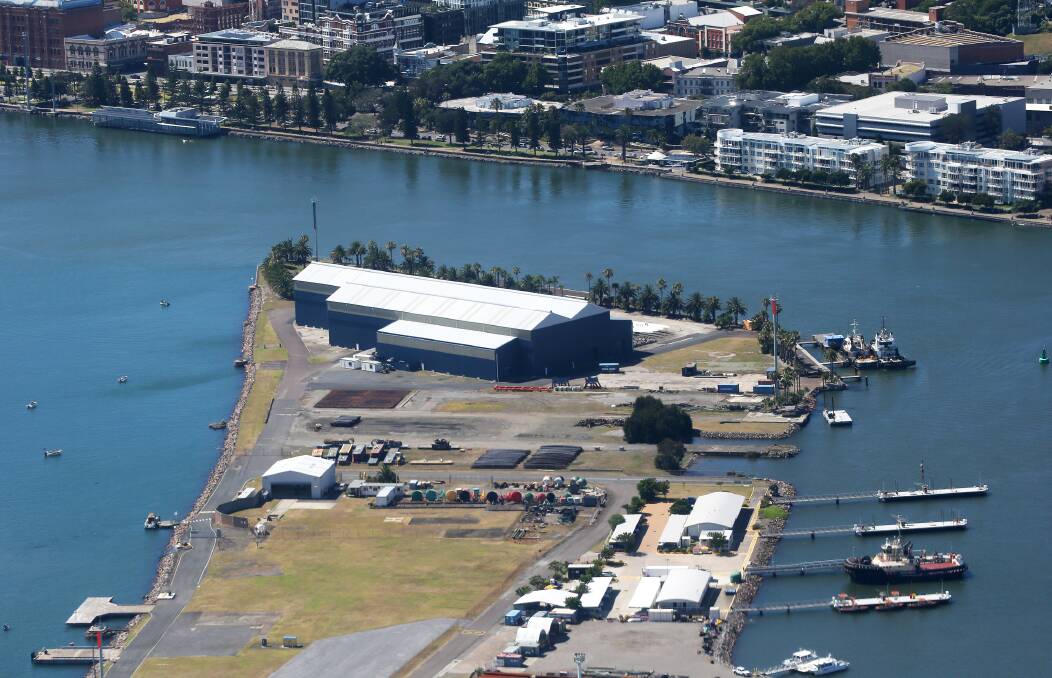 An aerial view of the site of the former State Dockyard. Picture: Peter Lorimer