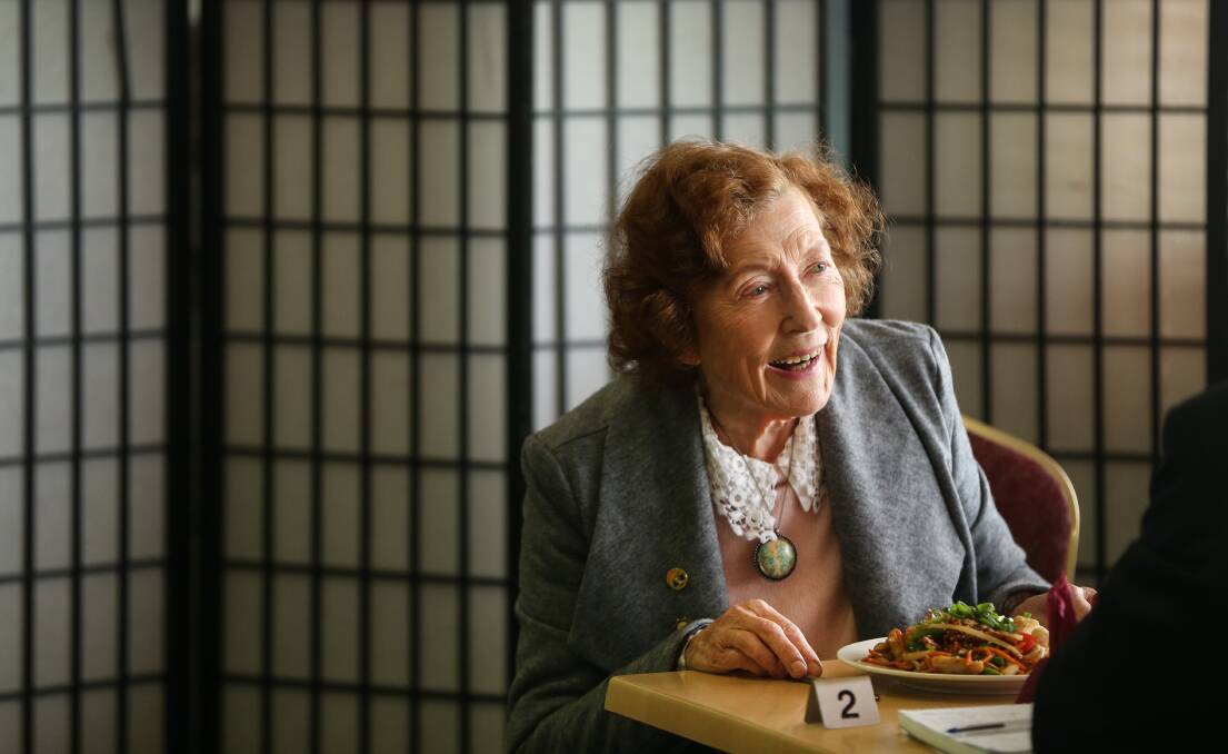 Historian, author and philanthropist Vera Deacon at lunch. Picture: Marina Neil