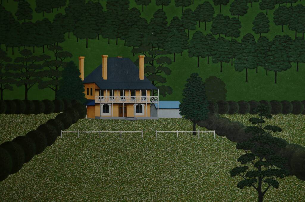 UNIQUE VISION: Max Watters' painting, "Baerami House, Another View".