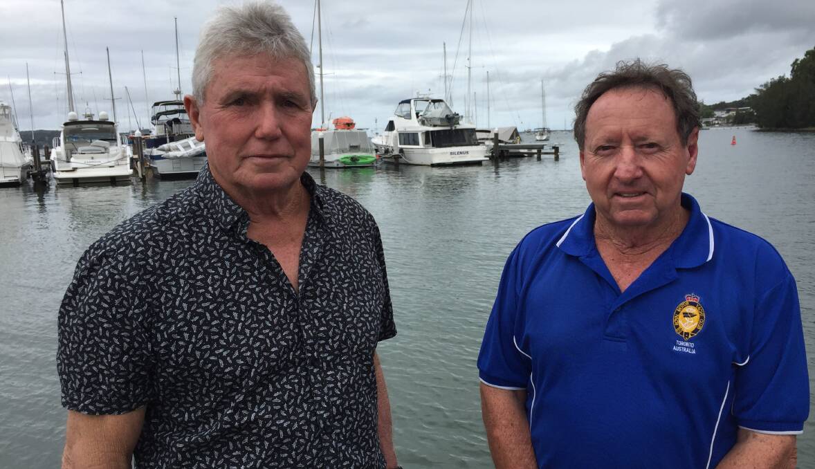 Sailors Keith Jensen and Peter Hewson at Royal Motor Yacht Club Toronto. Picture: Scott Bevan 