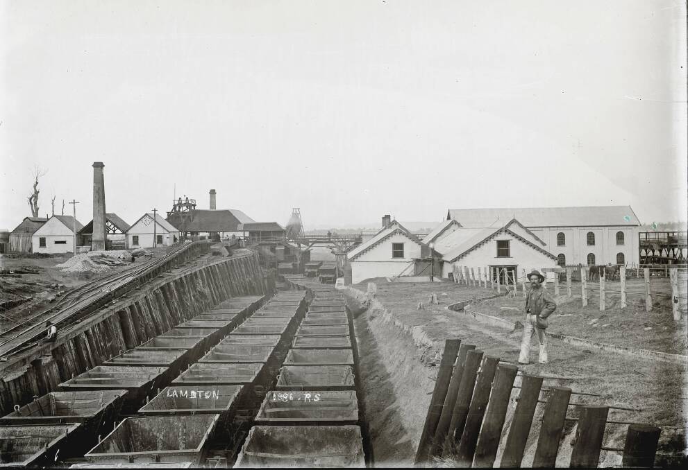 Lambton Colliery in 1886, photographed by Ralph Snowball. Picture: Courtesy, Norm Barney Photographic Collection, University of Newcastle.