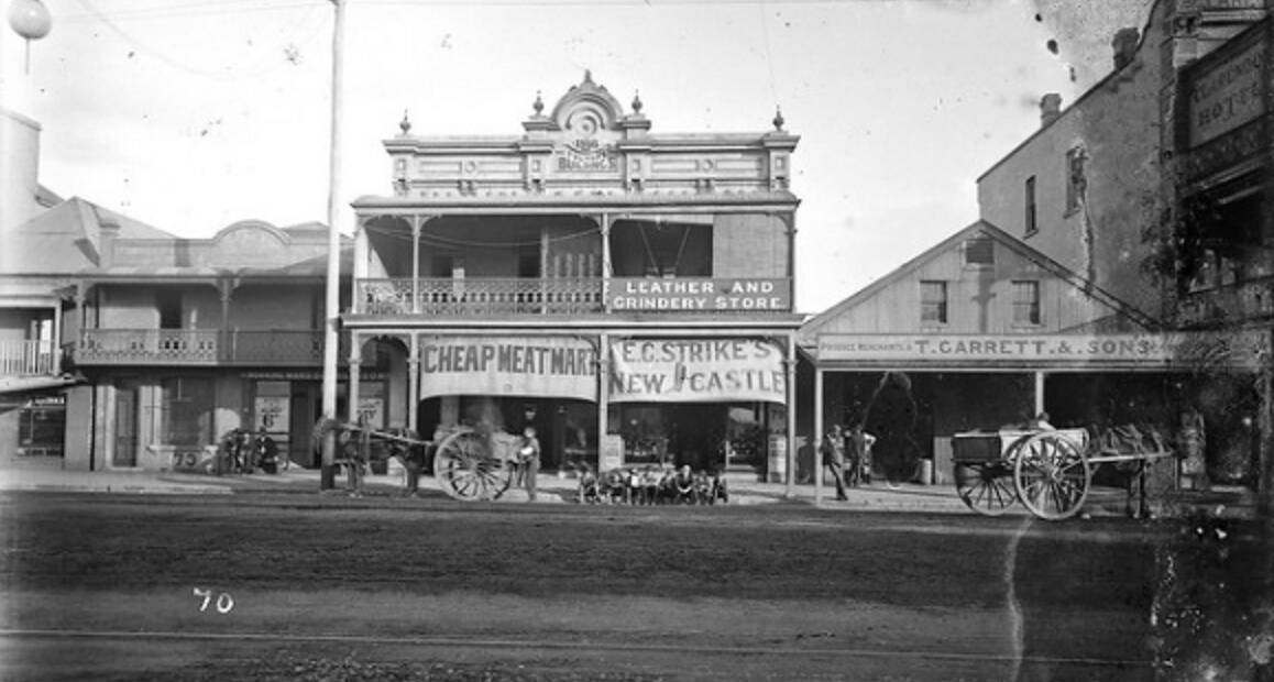 EARLY DAYS: The original outlet of T. Garrett & Sons, to the right of the picture. Pictures: Supplied