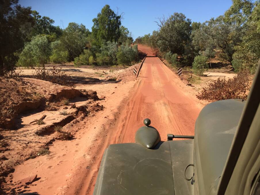 On the Nathan River Road, NT. Picture: Courtesy, Danielle Hart & Jason Becker
