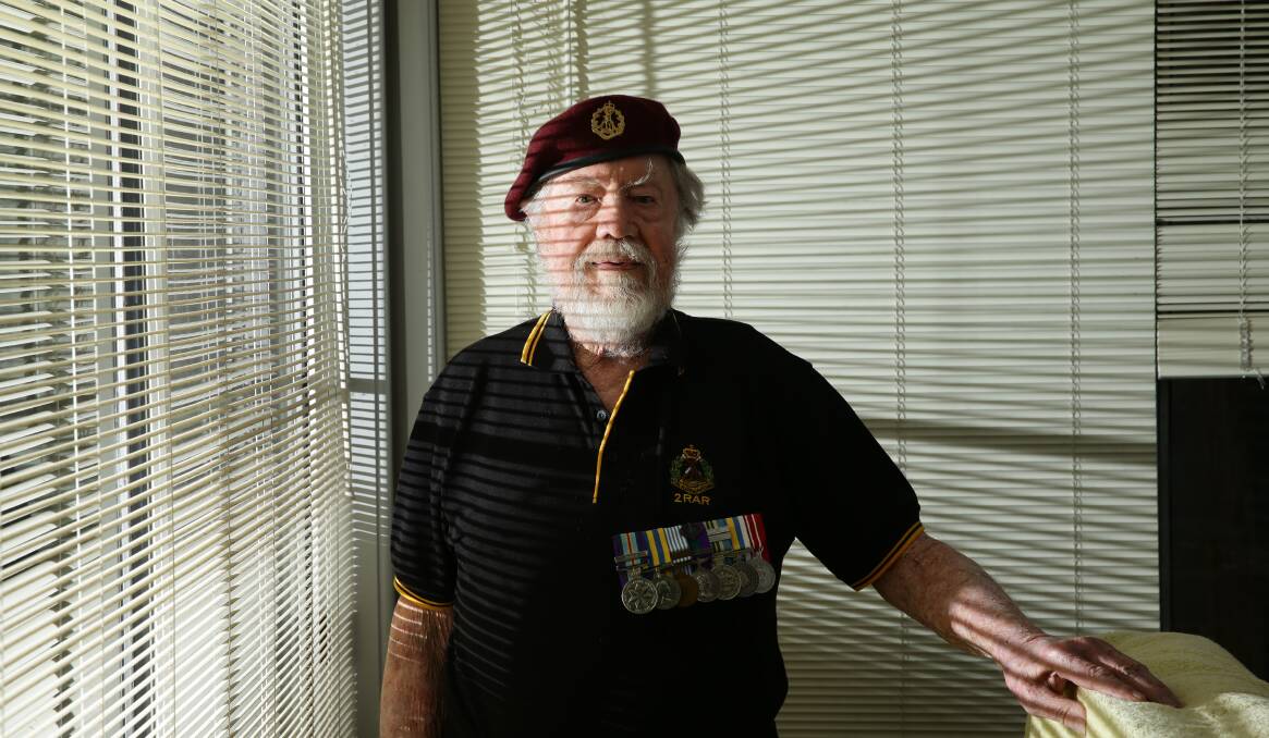VETERAN: Gerald Minett, who was a soldier in the Australian army and saw nearly two years' service in Korea during the conflict that began 70 years ago. Picture: Jonathan Carroll 