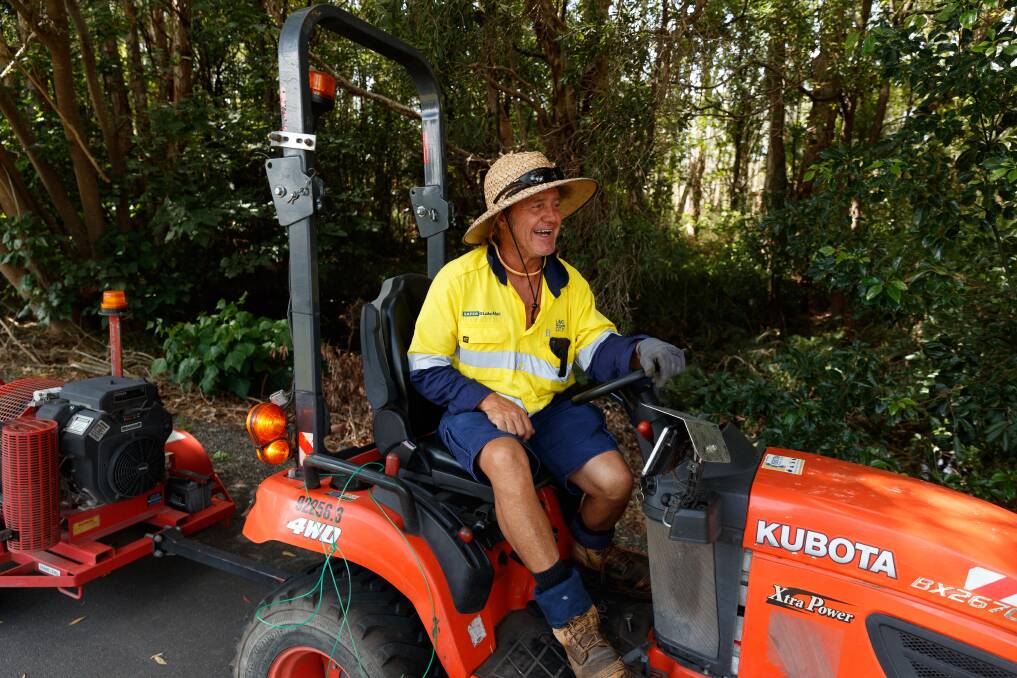 Supervisor of Lake Macquarie City Council's Fernleigh Track maintenance crew, Donny James. Picture: Max Mason-Hubers