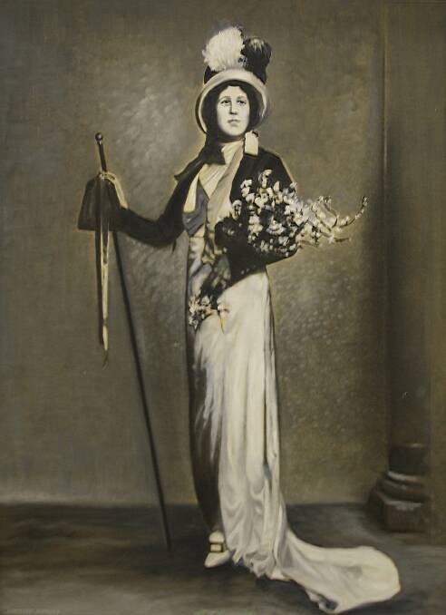  A hand painted photograph of Florence Austral by Giuseppe Risicato. Picture: Courtesy, University of Newcastle, Special Collections