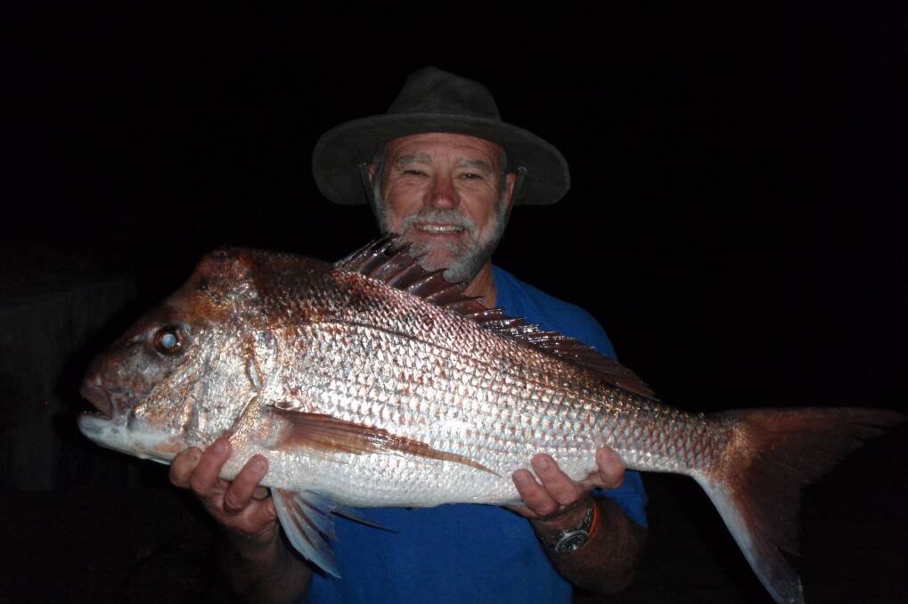 GREAT CATCH: John "Stinker" Clarke with a snapper he caught. Picture: Courtesy, John Clarke 