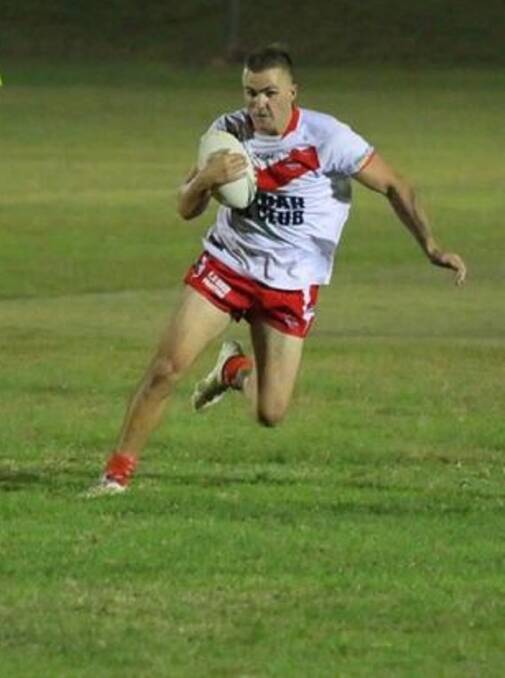 COMPETITOR: Ben Langdon playing for the Karuah Roos. Picture: Courtesy, Karuah Roos RLFC Facebook page