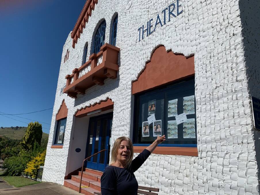 Janne Ryan outside Dungog's James Theatre. Picture: Sarah Crawford