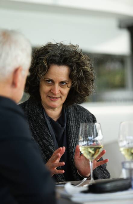 PASSIONATE: "For me, there's a whole glass full of stories in there," says Julie McIntyre of wine.
