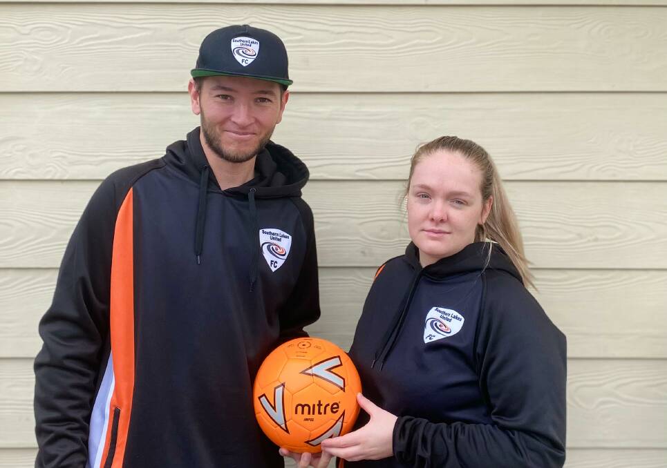 LOCKED OUT: Southern Lakes United FC stalwarts Adam and Loren Neville are unable to get to their club because of the lockdown. Picture: Supplied