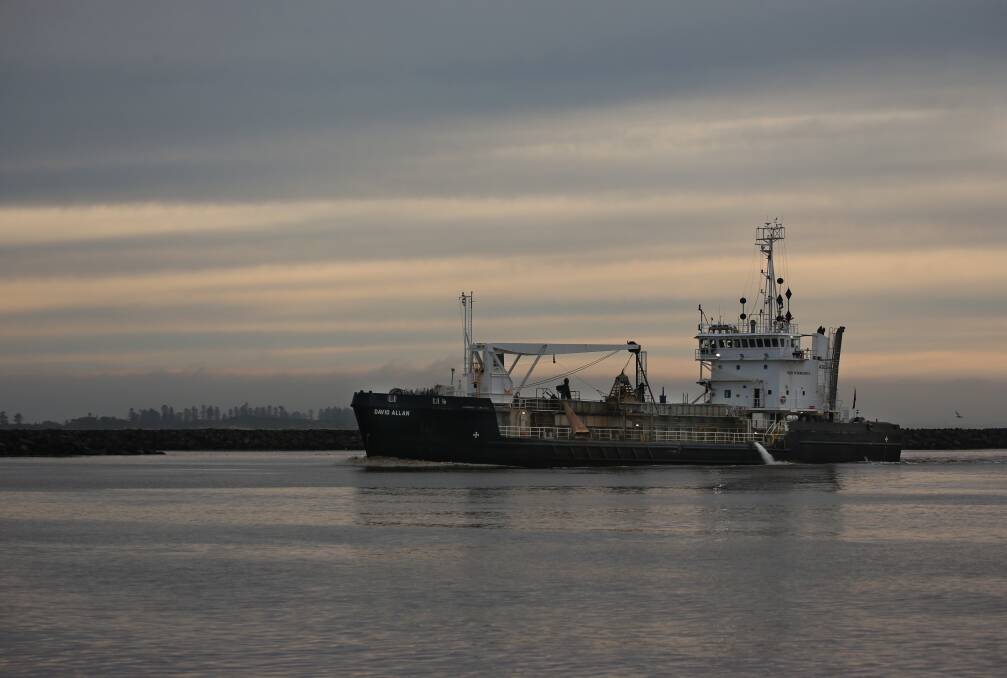 The 'David Allan' in the port. Picture: Simone De Peak