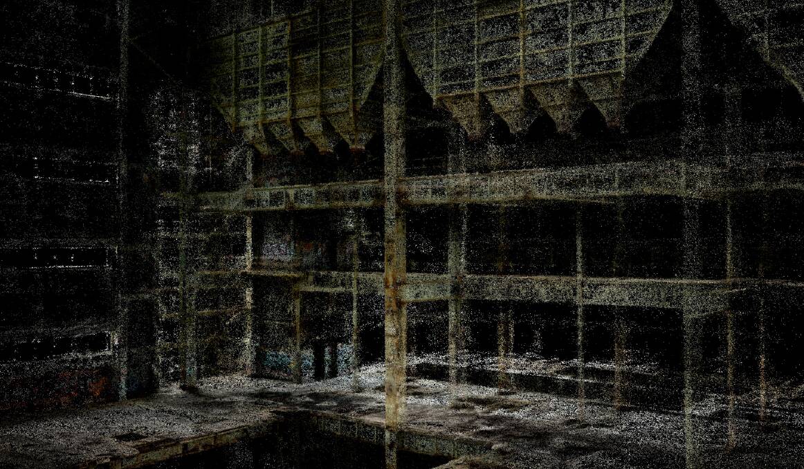 Digital recording of a section of the former power station's interior. Picture: Supplied. 