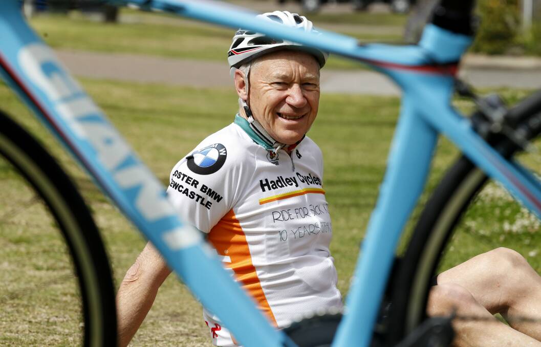 Cyclist and retired businessman Rob Hadley.