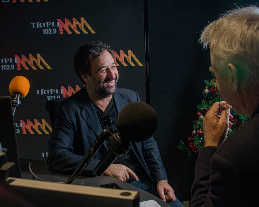 FUNNY MAN: Radio star, film actor and comedian Mick Molloy broadcasting from Newcastle. Pictures: Simon McCarthy