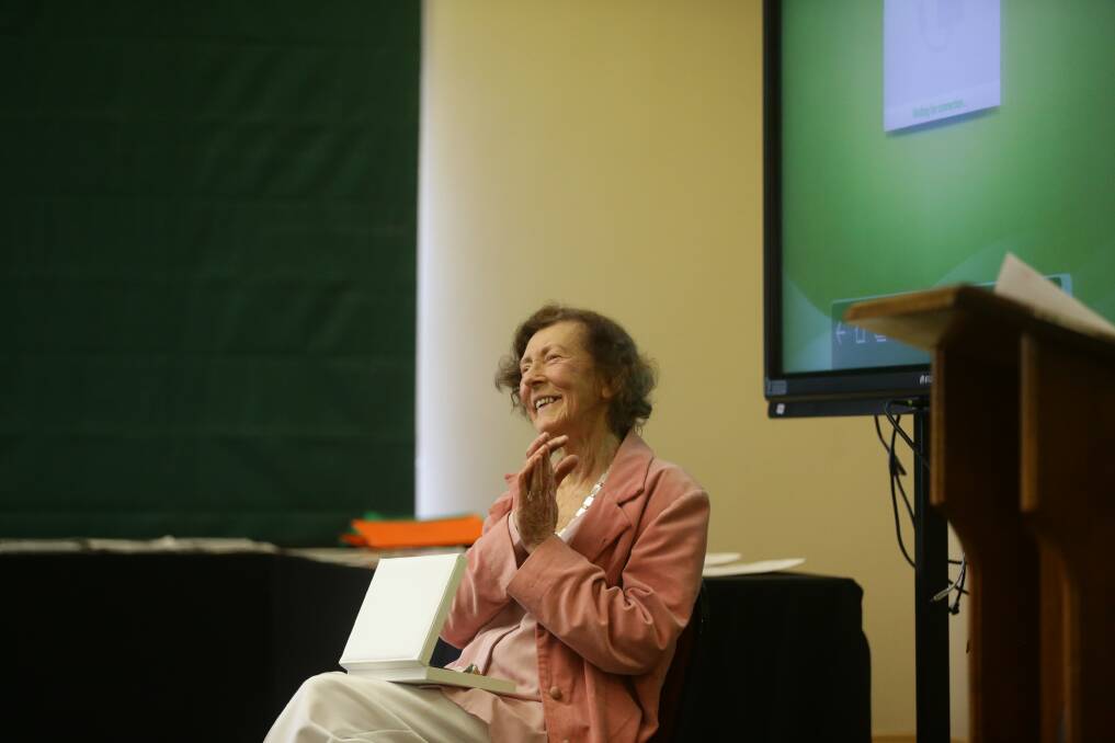 Vera Deacon listening to the speakers at the ceremony held in her honour. Picture: Jonathan Carroll