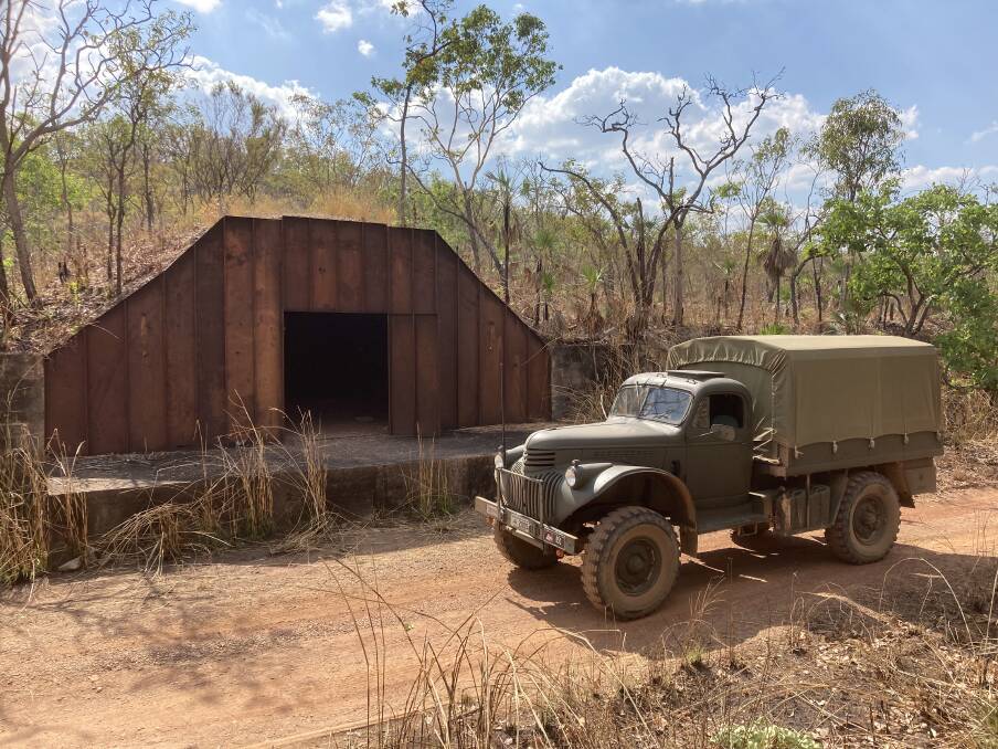 Bunker at a WW2 munitions site at Snake Creek, in the Northern Territory. Picture: Courtesy, Jason Becker & Danielle Hart