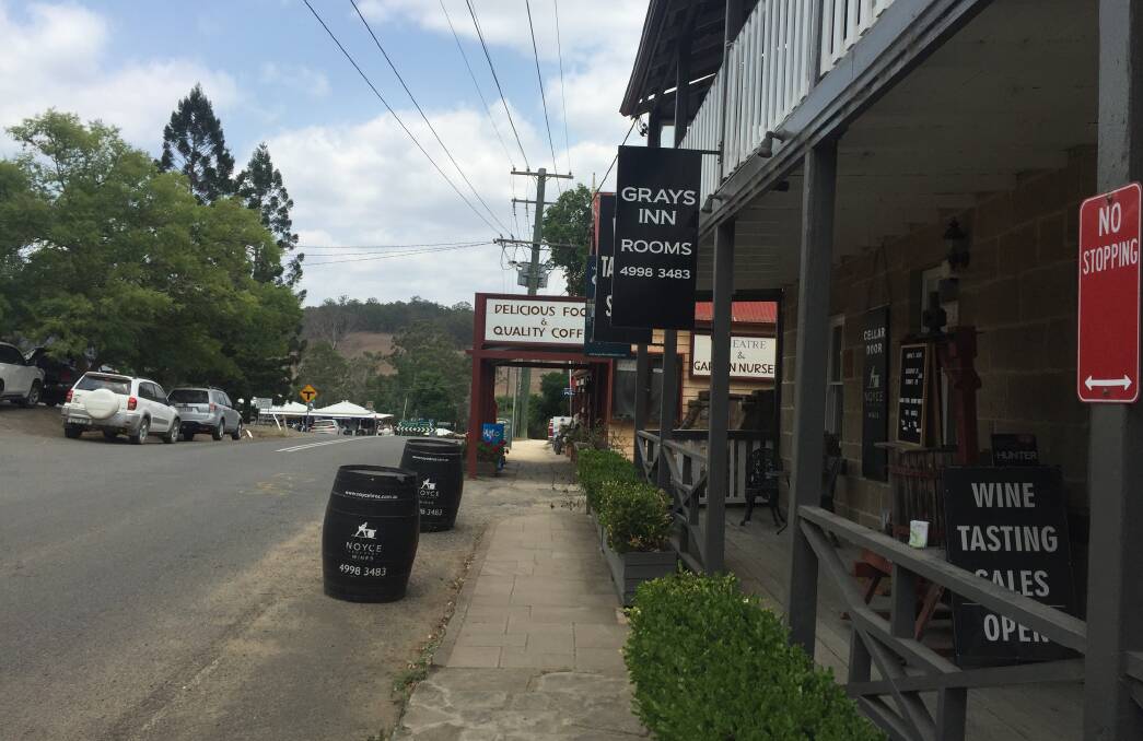 TOURIST TOWN: The people of Wollombi have been stunned by the possibility of coal exploration near their historic village. 