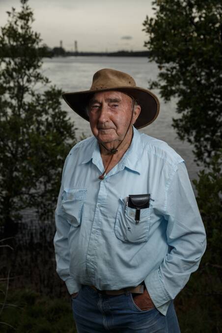 Don Wilson, who has written a memoir about the Lower Hunter River islands. Picture: Max Mason-Hubers