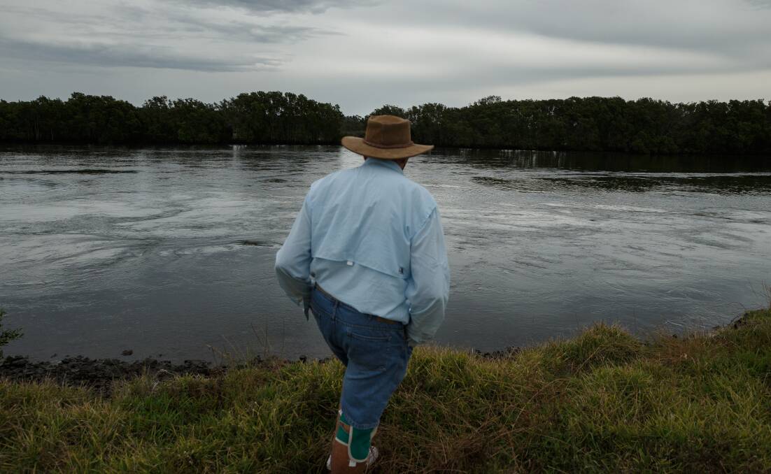 Don Wilson surveys the spot where he learnt to fish. Picture: Max Mason-Hubers