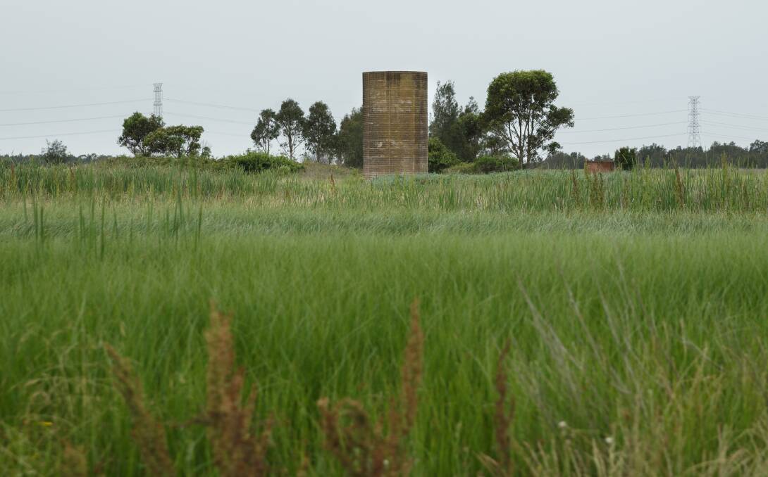  An old silo and former paddocks inidcate where a farm used to be. Picture: Max Mason-Hubers