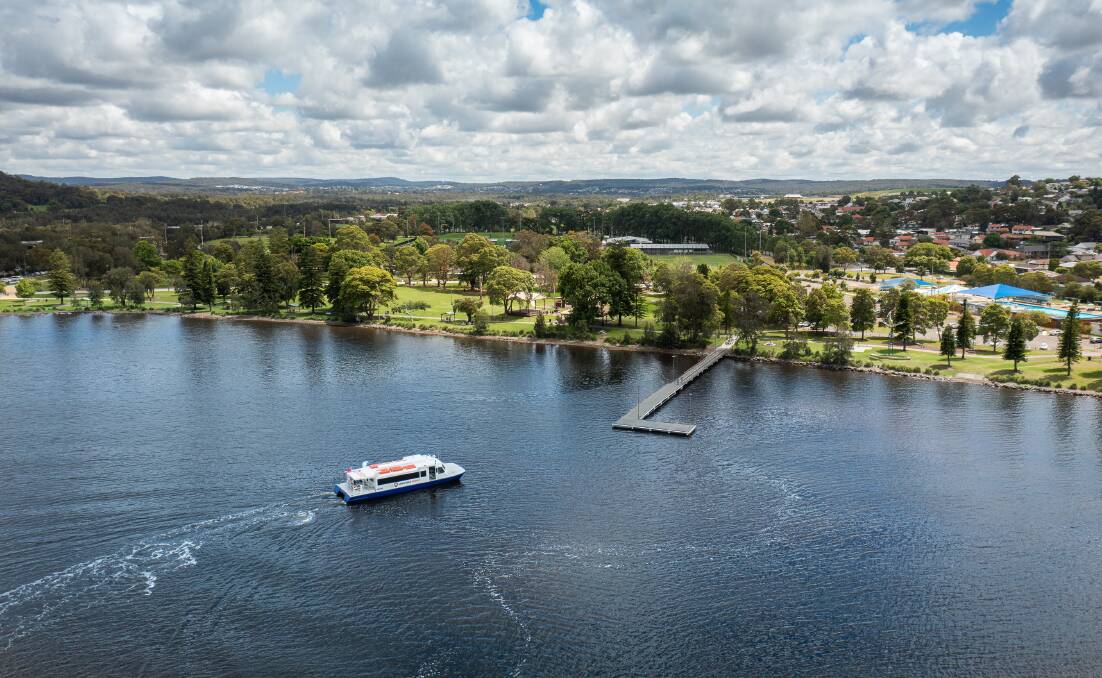 The Lake Mac Ferry near Speers Point. Picture: Neil Keene, Lake Macquarie City Council