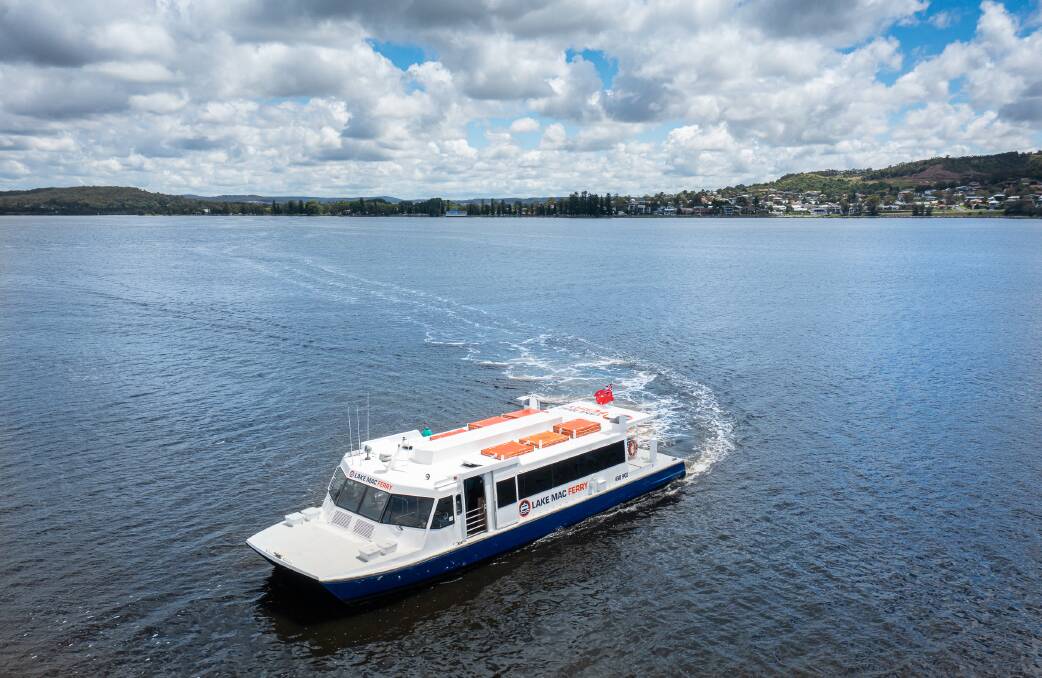 CRUISING: Lake Mac Ferry near Speers Point. Picture: Neil Keene, Lake Macquarie City Council 