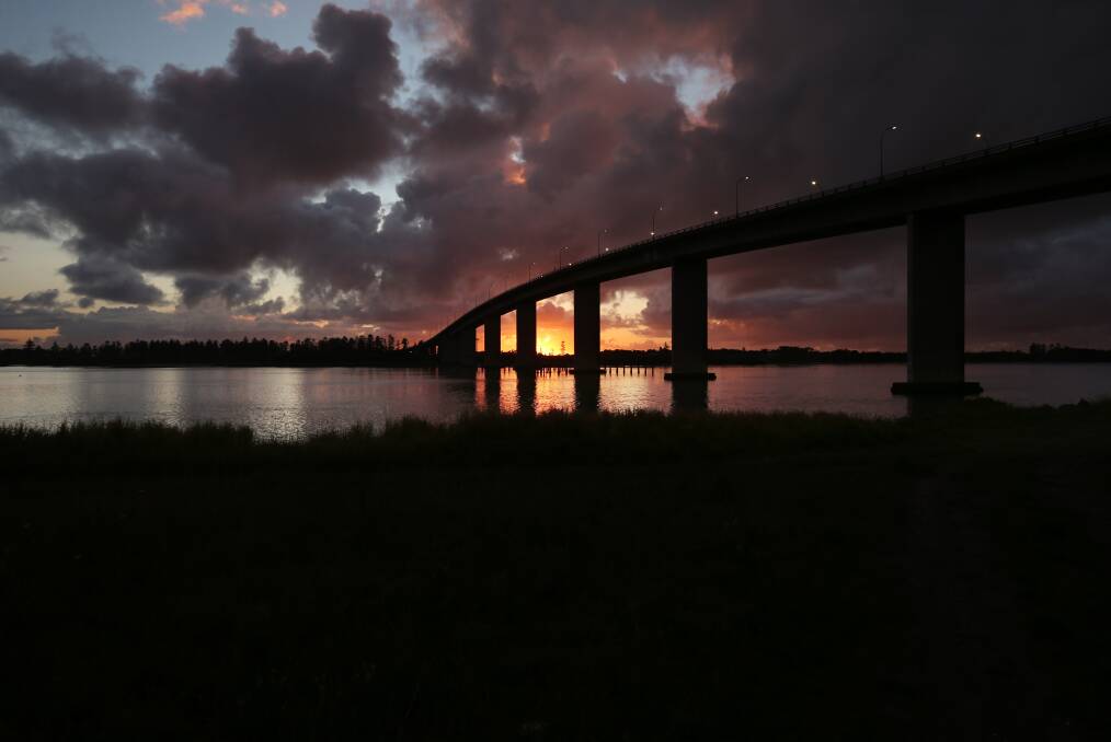 Stockton Bridge at dawn. Picture by Simone De Peak