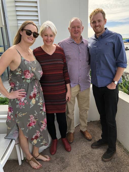 FAMILY: Diane Taylor, second from left, with husband Garry and children Lauren and Ben at her 60th birthday. Picture: Courtesy, Taylor family.