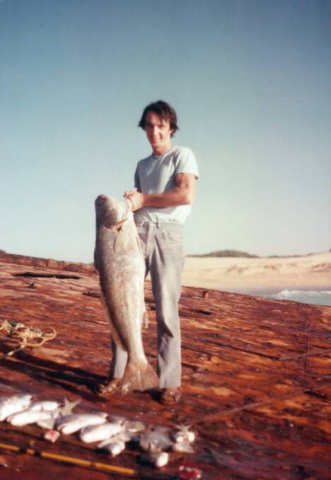 BIG CATCH: Chris Simmons fishing on the wreck of the Sygna in the 1980s. Photo courtesy Chris Simmons.
