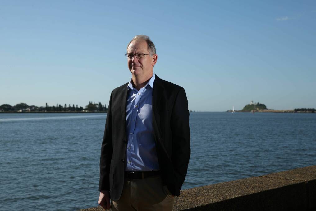 Port of Newcastle CEO Craig Carmody at the harbour's edge. Picture: Jonathan Carroll 