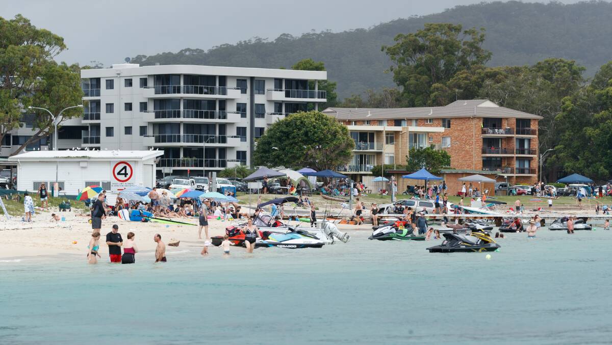 Summer crowds at Port Stephens. Picture: Max Mason-Hubers