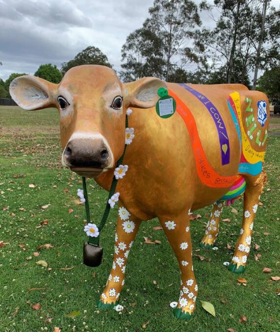 Nelly the Picasso cow. Picture supplied.