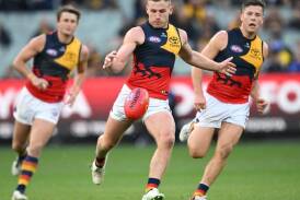 Adelaide captain Jordan Dawson was not at full fitness when the Crows lost to Hawthorn at the MCG. (Joel Carrett/AAP PHOTOS)