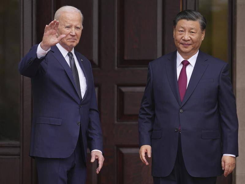 The US and Chinese presidents have spoke on the phone for the first time since July 2022. (AP PHOTO)
