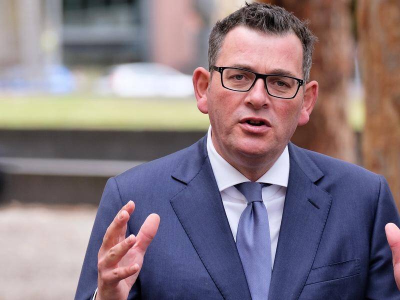 Victorian Premier Daniel Andrews, badly injured in a fall in March, is aiming to return in June.