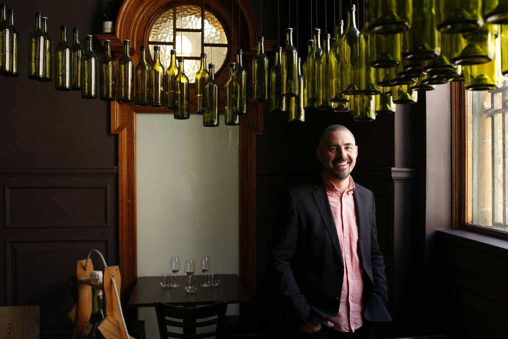 Reserve Wine Bar part owner and sommelier Patrick Haddock says the main thing about wine lists is to find a wine to suit everyone's palate. Picture: Max Mason-Hubers