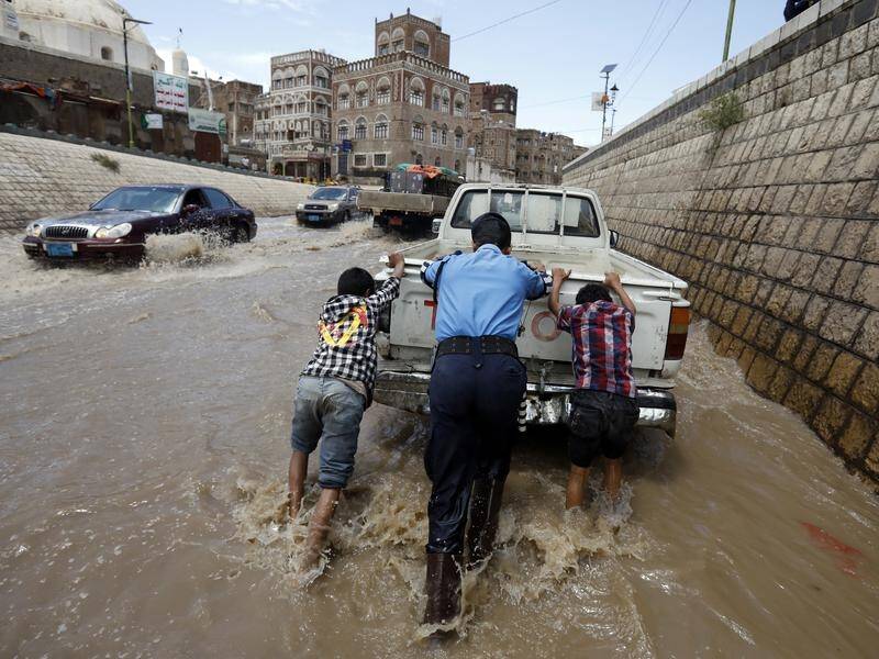 Flooding has led to the deaths of dozens of people in Yemen.