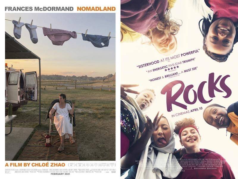 Nomadland and Rocks lead seven nominations each from the EE British Film Academy Awards.