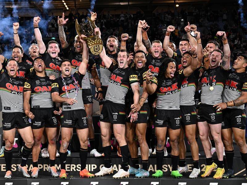 Penrith will play English champions St Helens as part of the NRL's 18-team pre-season tournament. (Dan Himbrechts/AAP PHOTOS)