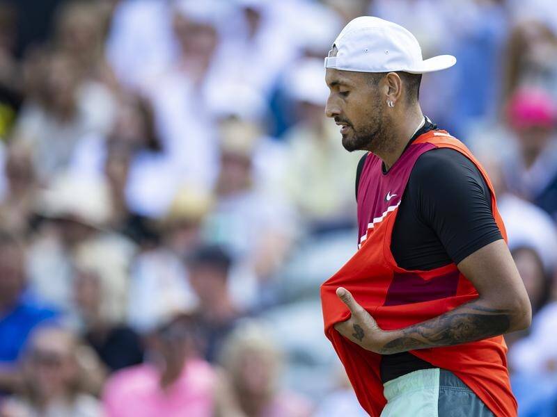 Nick Kyrgios claimed he'd ut a frustrated figure during his Stuttgart Open semi-final defeat.