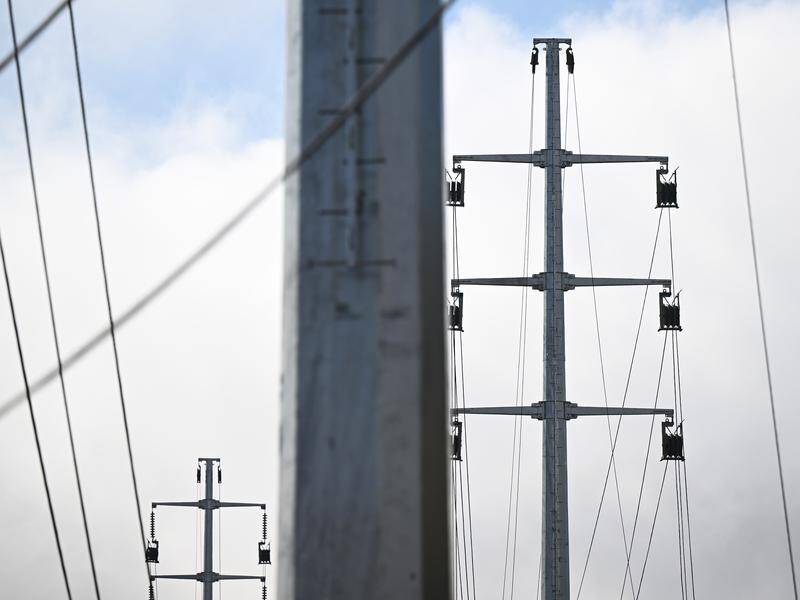The NSW government plans to construct overhead transmission lines to deliver renewable energy. (Lukas Coch/AAP PHOTOS)