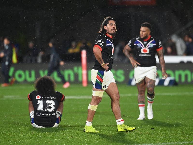 The Warriors have signed off from their 2022 NRL campaign with a 27-26 loss to Gold Coast. (Andrew Cornaga/AAP PHOTOS)