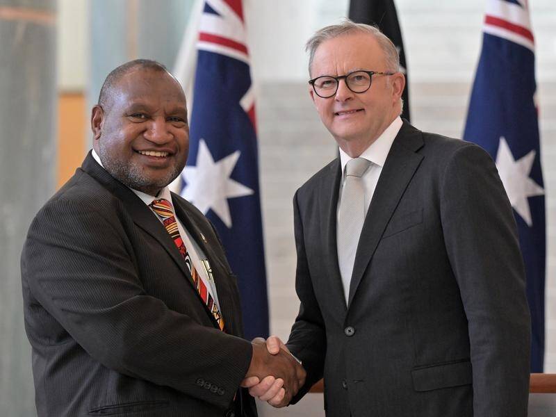Prime Minister Anthony Albanese will walk the Kokoda Track with PNG leader James Marape. (Mick Tsikas/AAP PHOTOS)