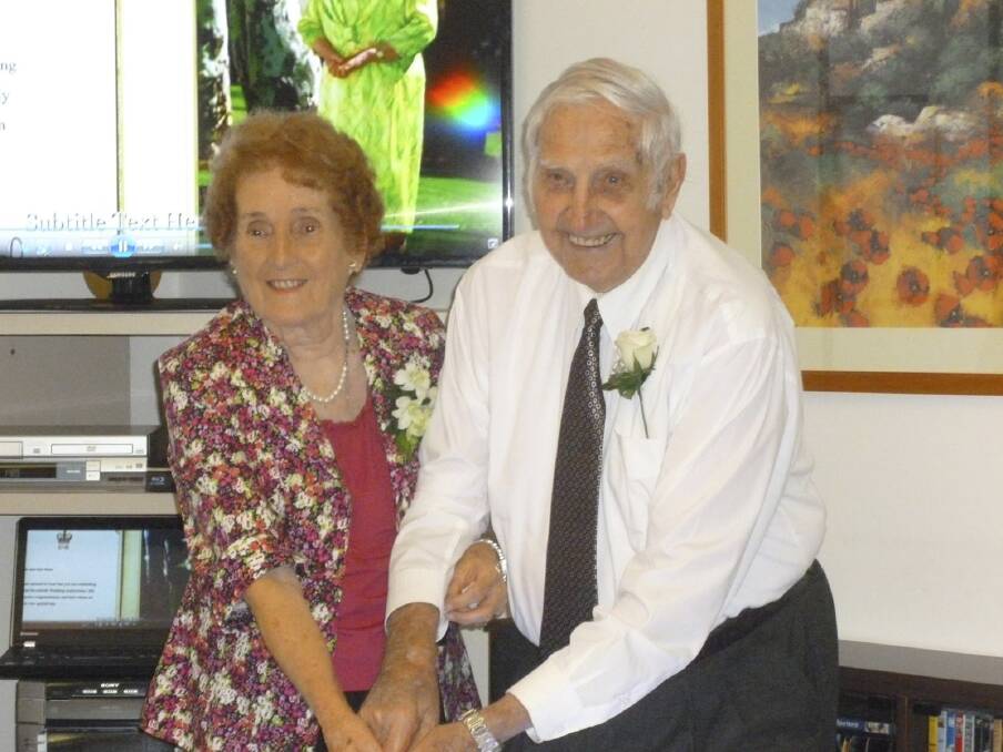 STRONG UNION: Les and Edna Ware celebrate their 70th wedding anniversary.