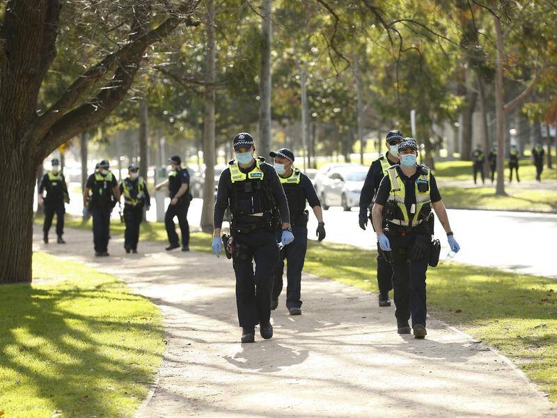 Victoria Police issued 155 COVID-19 fines on Tuesday, including 36 for not wearing masks.