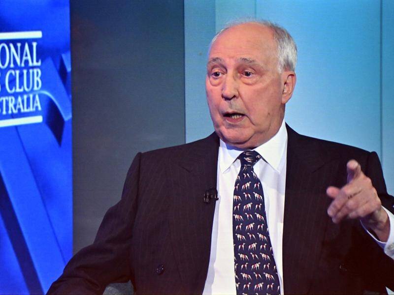 Former prime minister Paul Keating was scathing of the government's AUKUS submarine deal. (Mick Tsikas/AAP PHOTOS)