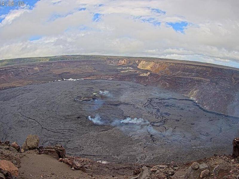Hawaii's Kilauea volcano, one of the most active in the world, has stopped erupting. (AP PHOTO)